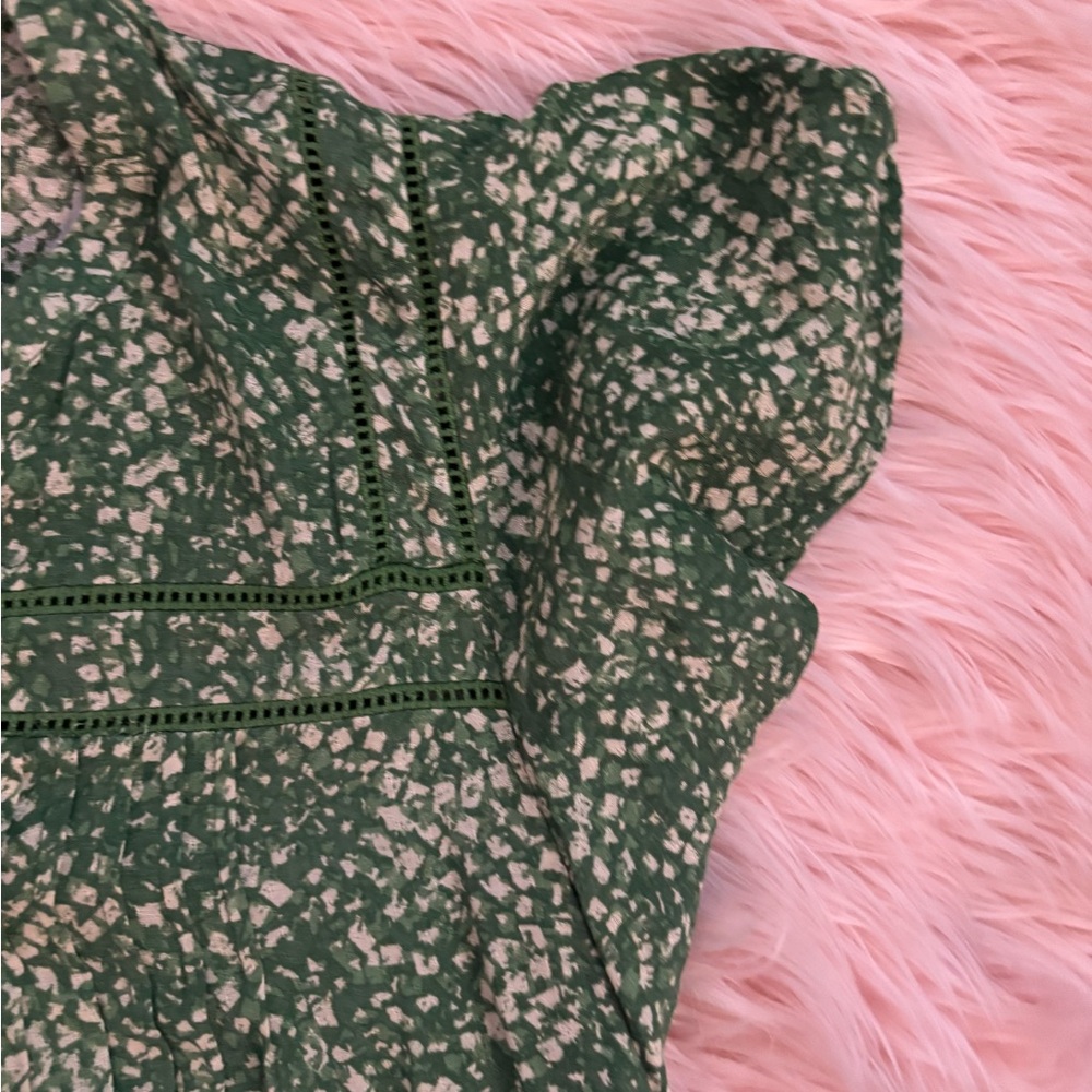 Daniel Rainn Green Patterned Blouse - image 2